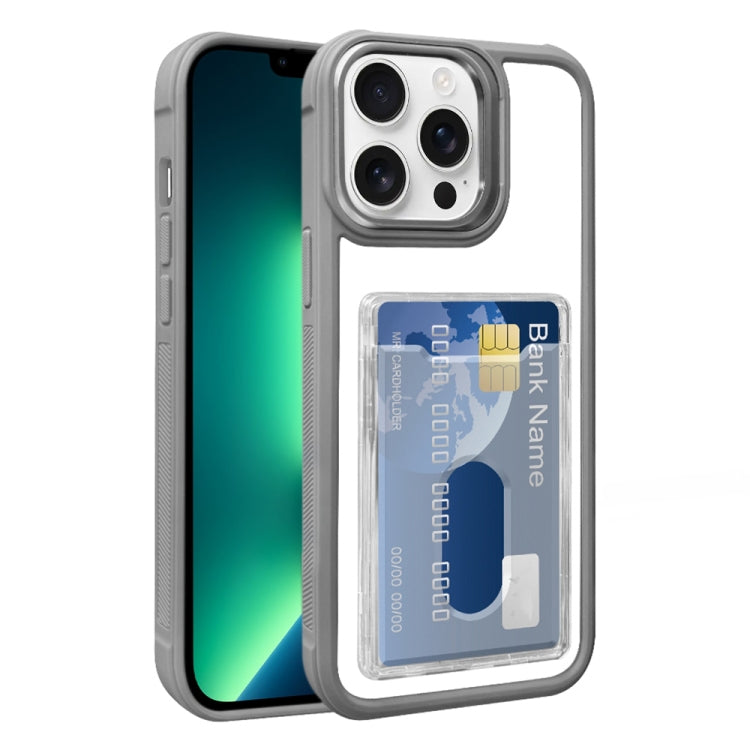 Electroplated Card Bag Acrylic Hybrid TPU Phone Case