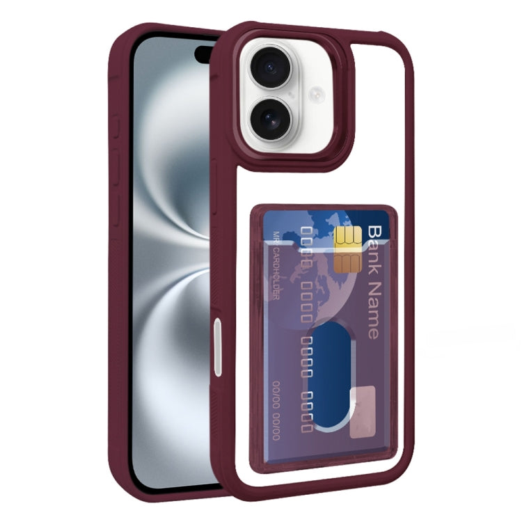 Electroplated Card Bag Acrylic Hybrid TPU Phone Case