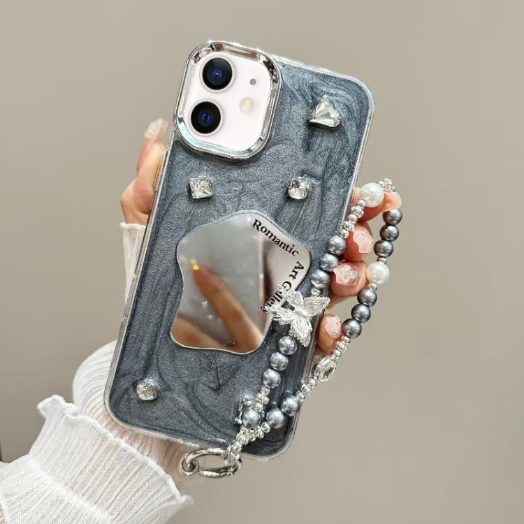 Cream Mirror Bracelet Chain TPU Phone Case, For iPhone 13 Pro Max, For iPhone 13 Pro, For iPhone 13, For iPhone 12, For iPhone 12 Pro Max, For iPhone 12 Pro