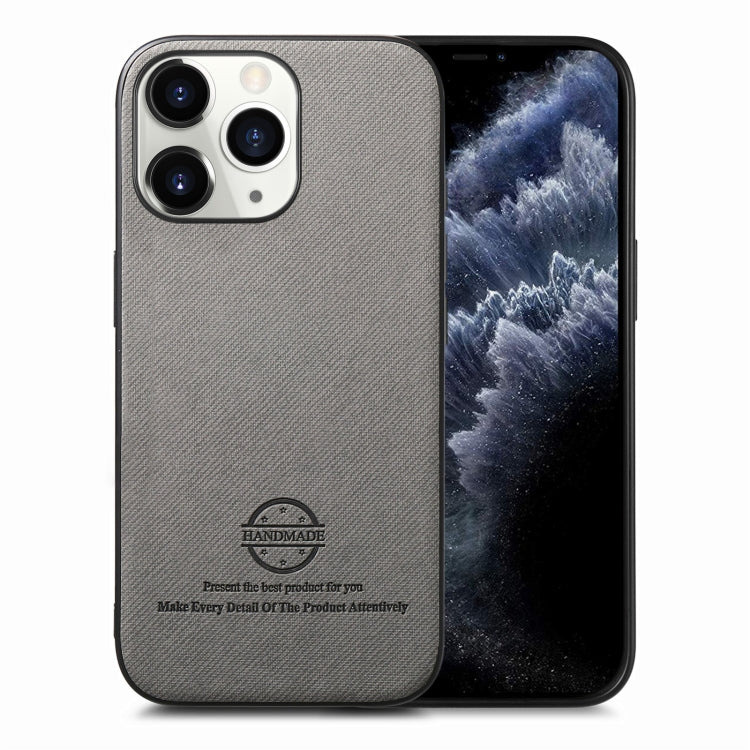 Twill Fabric Leather Skin Back Phone Case