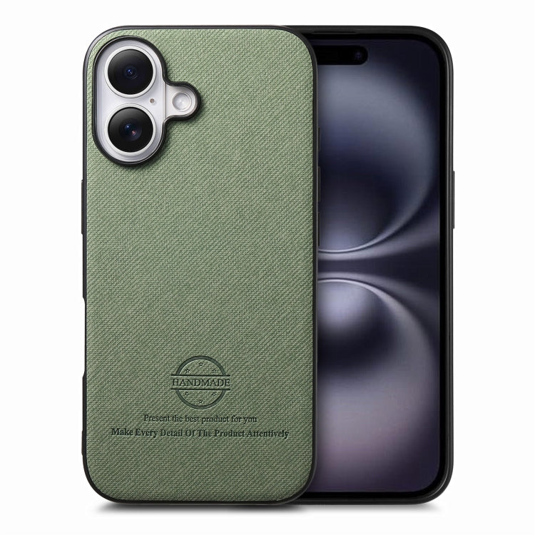Twill Fabric Leather Skin Back Phone Case