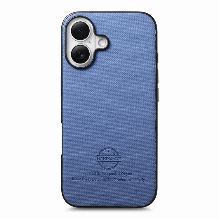 Twill Fabric Leather Skin Back Phone Case