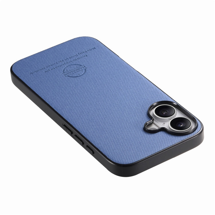 Twill Fabric Leather Skin Back Phone Case