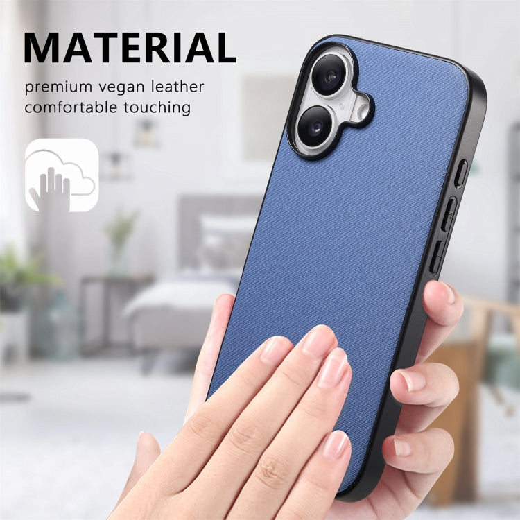 Twill Fabric Leather Skin Back Phone Case