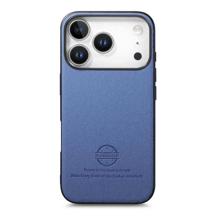 Twill Fabric Leather Skin Back Phone Case