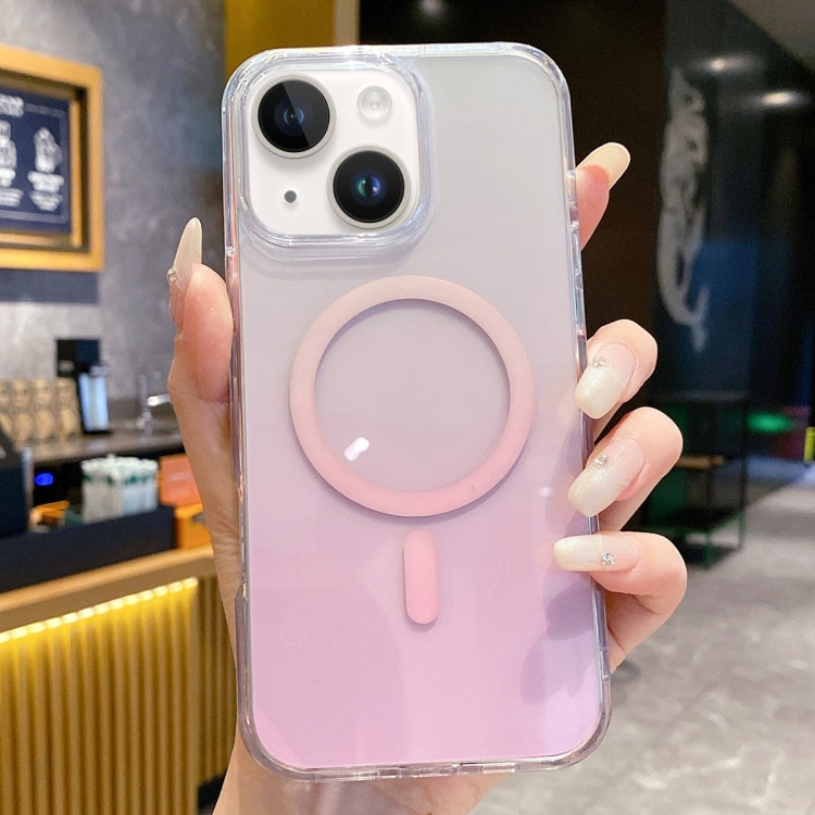 Gradient Transparent PC MagSafe Phone Case, For iPhone 15, For iPhone 14, For iPhone 14 Pro, For iPhone 14 Pro Max, For iPhone 13 Pro Max, For iPhone 13 Pro