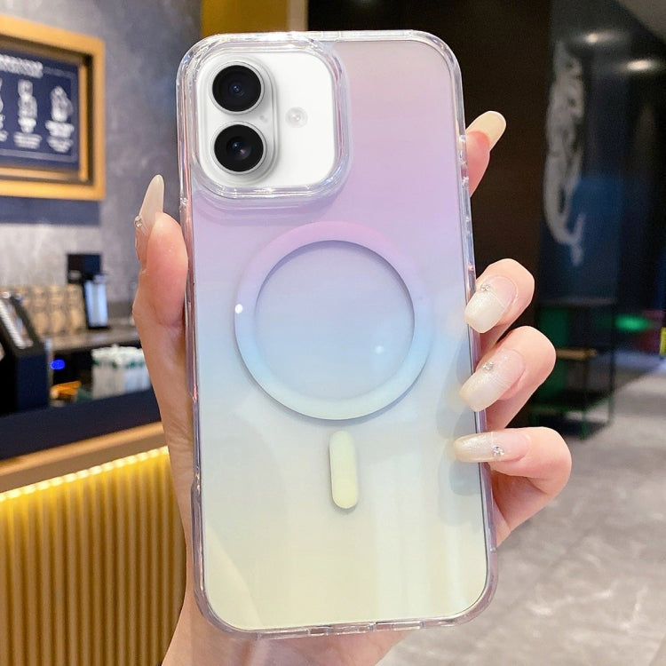 Gradient Transparent PC MagSafe Phone Case, For iPhone 16 Pro Max, For iPhone 16 Pro, For iPhone 16 Plus, For iPhone 16, For iPhone 15 Pro Max, For iPhone 15 Pro