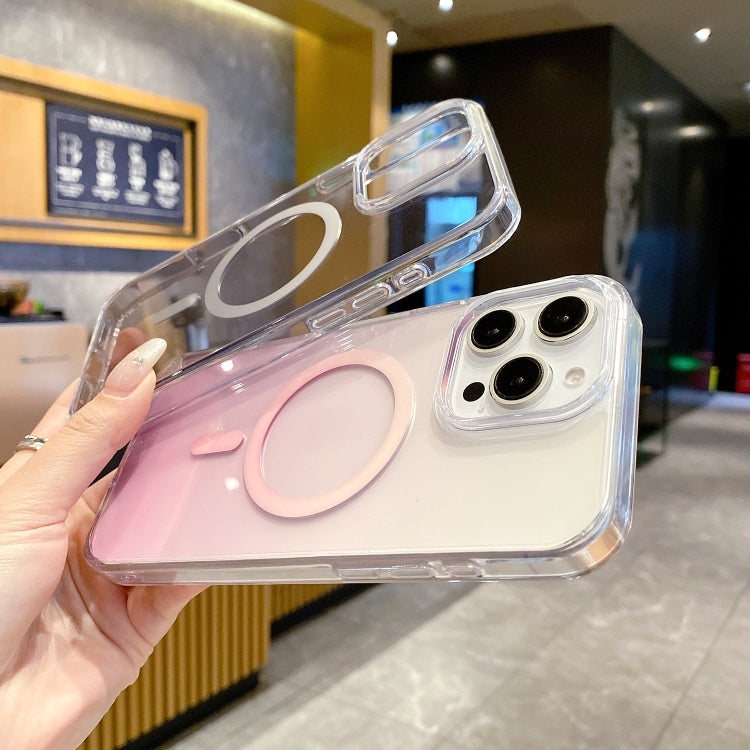 Gradient Transparent PC MagSafe Phone Case, For iPhone 15, For iPhone 14, For iPhone 14 Pro, For iPhone 14 Pro Max, For iPhone 13 Pro Max, For iPhone 13 Pro