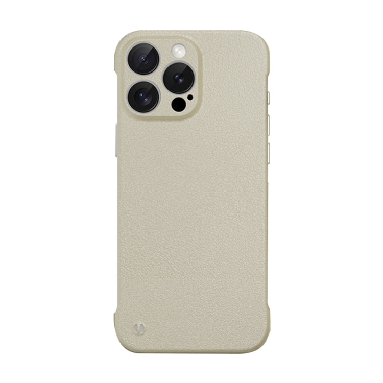 Frameless Litchi Texture PC Phone Case, For iPhone 15, For iPhone 14 Plus, For iPhone 14, For iPhone 14 Pro, For iPhone 14 Pro Max, For iPhone 13 Pro Max