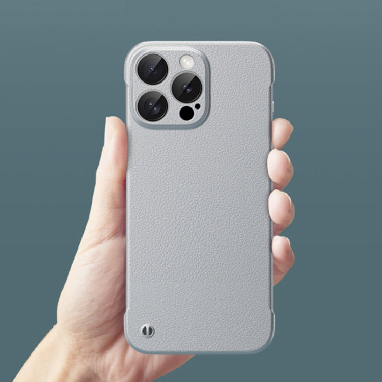 Frameless Litchi Texture PC Phone Case, For iPhone 11, For iPhone 11 Pro