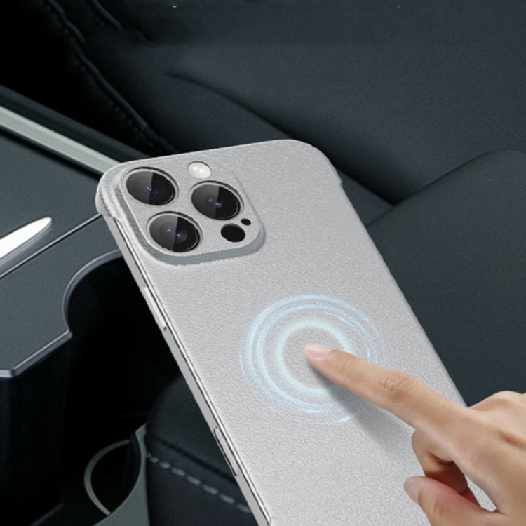 Frameless Litchi Texture PC Phone Case, For iPhone 11, For iPhone 11 Pro