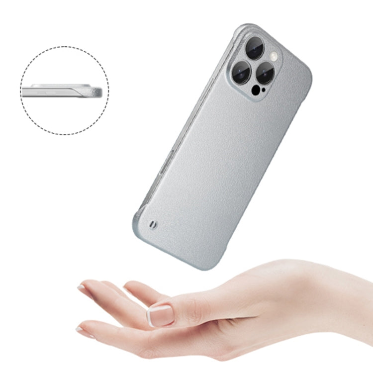 Frameless Litchi Texture PC Phone Case, For iPhone 11, For iPhone 11 Pro