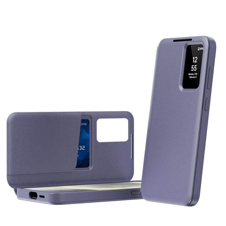 Smart View Window Leather Phone Case with Card Slot, For Samsung Galaxy S23 5G, For Samsung Galaxy Z Fold4, For Samsung Galaxy S22 Ultra 5G, For Samsung Galaxy S22+ 5G
