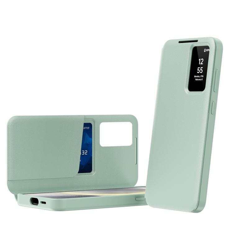 Smart View Window Leather Phone Case with Card Slot, For Samsung Galaxy S23 5G, For Samsung Galaxy Z Fold4, For Samsung Galaxy S22 Ultra 5G, For Samsung Galaxy S22+ 5G