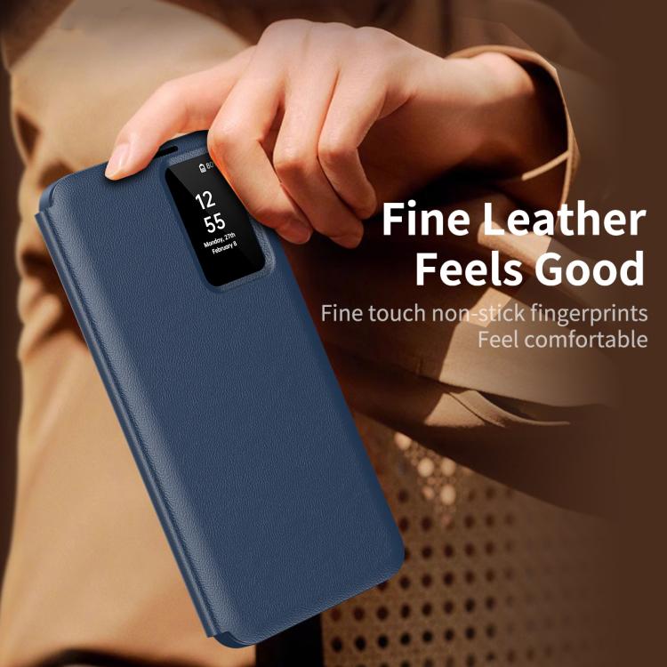 Smart View Window Leather Phone Case with Card Slot, For Samsung Galaxy S23 5G, For Samsung Galaxy Z Fold4, For Samsung Galaxy S22 Ultra 5G, For Samsung Galaxy S22+ 5G
