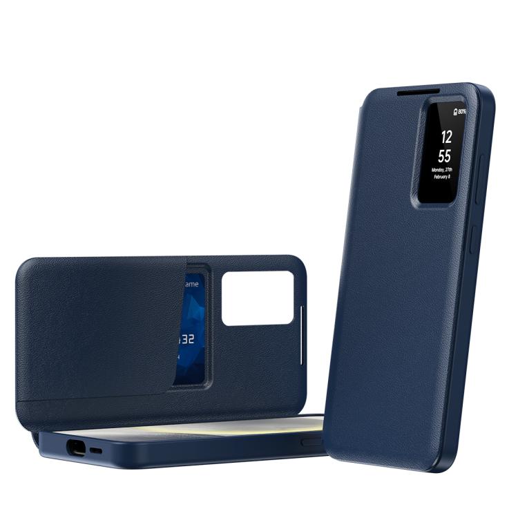 Smart View Window Leather Phone Case with Card Slot, For Samsung Galaxy S23 5G, For Samsung Galaxy Z Fold4, For Samsung Galaxy S22 Ultra 5G, For Samsung Galaxy S22+ 5G