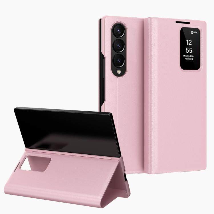 Smart View Window Leather Phone Case with Card Slot, For Samsung Galaxy S23 5G, For Samsung Galaxy Z Fold4, For Samsung Galaxy S22 Ultra 5G, For Samsung Galaxy S22+ 5G