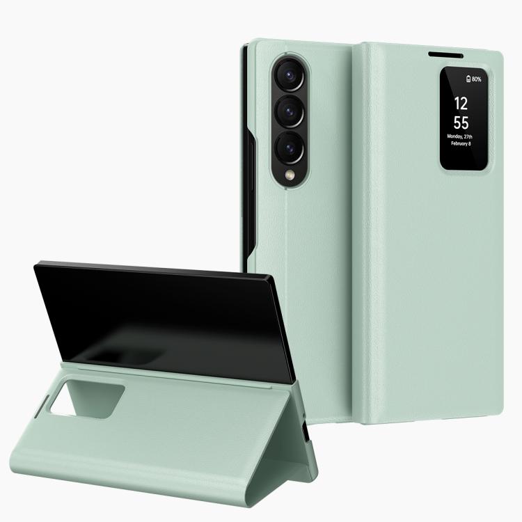 Smart View Window Leather Phone Case with Card Slot, For Samsung Galaxy S23 5G, For Samsung Galaxy Z Fold4, For Samsung Galaxy S22 Ultra 5G, For Samsung Galaxy S22+ 5G