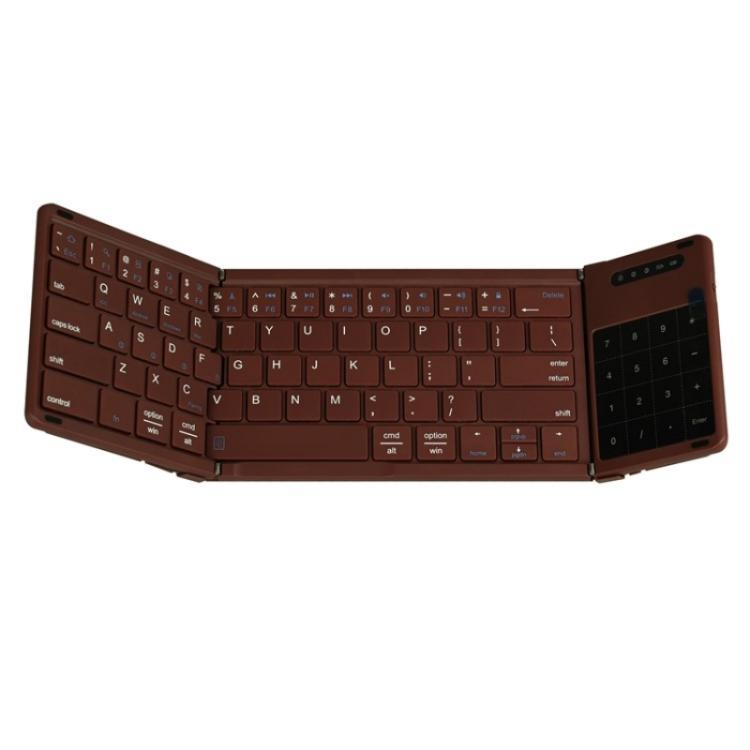 B077T Portable Foldable Wireless Bluetooth Keyboard With Touchpad, B077T With Touchpad
