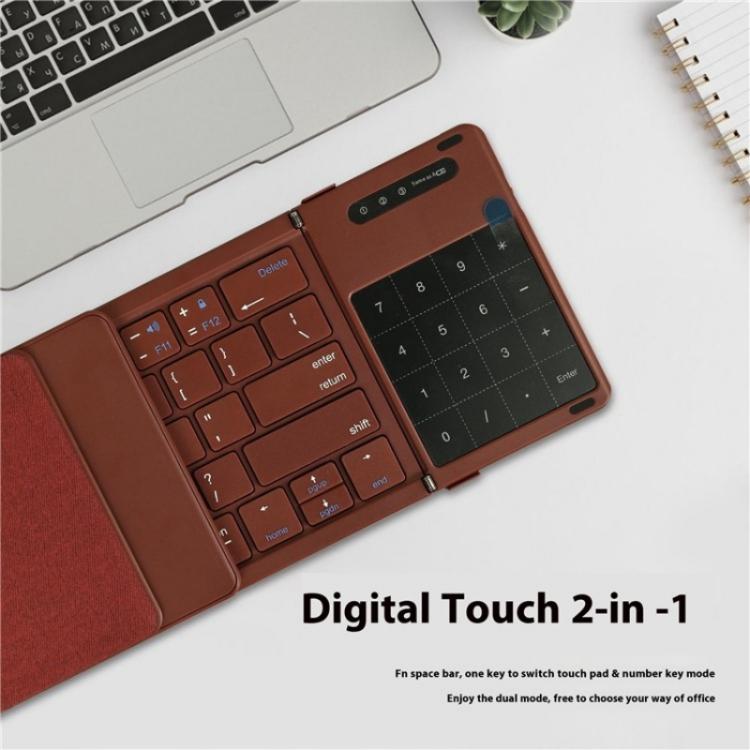 B077T Portable Foldable Wireless Bluetooth Keyboard With Touchpad, B077T With Touchpad