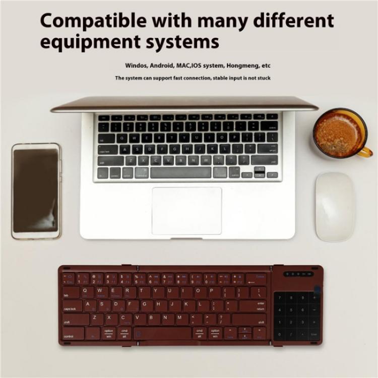 B077T Portable Foldable Wireless Bluetooth Keyboard With Touchpad, B077T With Touchpad