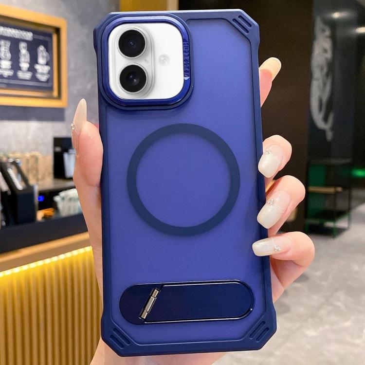 Skin Feel Frameless MagSafe PC Phone Case with Fold Holder