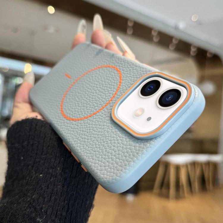 Thin Circle MagSafe Litchi Grain TPU Phone Case, For iPhone 13 Pro Max, For iPhone 13 Pro, For iPhone 13, For iPhone 12
