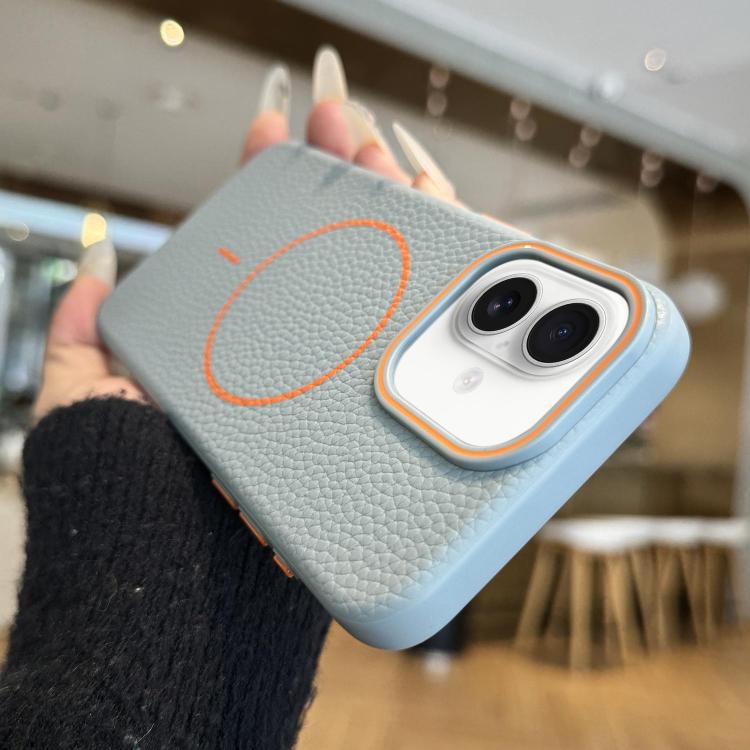 Thin Circle MagSafe Litchi Grain TPU Phone Case, For iPhone 16 Pro Max, For iPhone 16 Pro, For iPhone 16 Plus, For iPhone 16