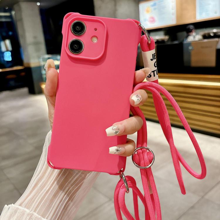 Crossbody Liquid TPU Four Corner Shockproof Phone Case, For iPhone 13 Pro Max, For iPhone 13 Pro, For iPhone 13, For iPhone 12, For iPhone 12 Pro Max, For iPhone 12 Pro