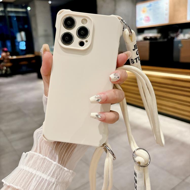 Crossbody Liquid TPU Four Corner Shockproof Phone Case, For iPhone 13 Pro Max, For iPhone 13 Pro, For iPhone 13, For iPhone 12, For iPhone 12 Pro Max, For iPhone 12 Pro