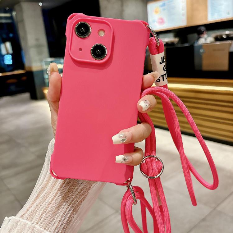 Crossbody Liquid TPU Four Corner Shockproof Phone Case, For iPhone 13 Pro Max, For iPhone 13 Pro, For iPhone 13, For iPhone 12, For iPhone 12 Pro Max, For iPhone 12 Pro