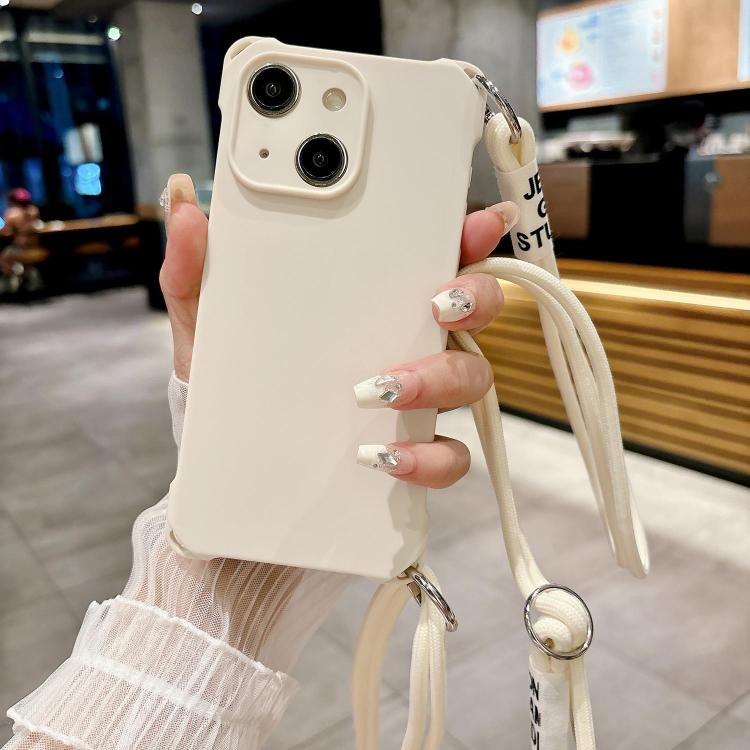 Crossbody Liquid TPU Four Corner Shockproof Phone Case, For iPhone 13 Pro Max, For iPhone 13 Pro, For iPhone 13, For iPhone 12, For iPhone 12 Pro Max, For iPhone 12 Pro