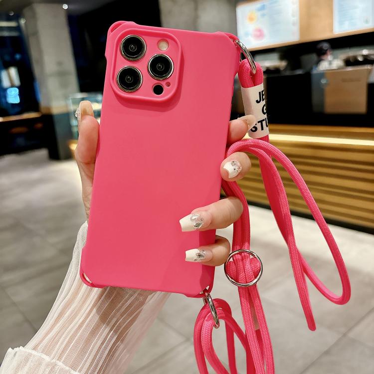 Crossbody Liquid TPU Four Corner Shockproof Phone Case, For iPhone 13 Pro Max, For iPhone 13 Pro, For iPhone 13, For iPhone 12, For iPhone 12 Pro Max, For iPhone 12 Pro