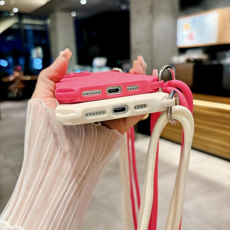 Crossbody Liquid TPU Four Corner Shockproof Phone Case, For iPhone 13 Pro Max, For iPhone 13 Pro, For iPhone 13, For iPhone 12, For iPhone 12 Pro Max, For iPhone 12 Pro