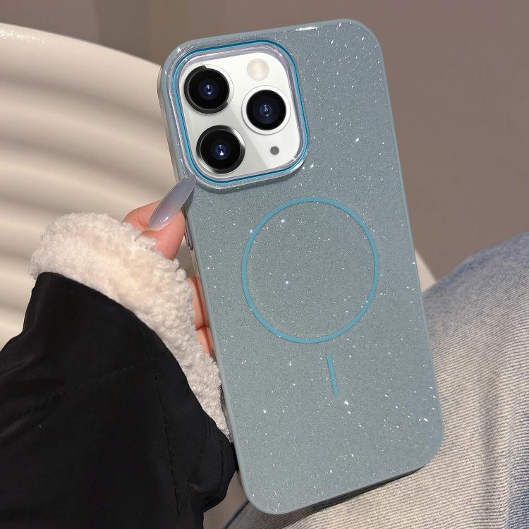 Glitter MagSafe Thin Circle TPU Phone Case, For iPhone 11 Pro Max, For iPhone 11, For iPhone 11 Pro