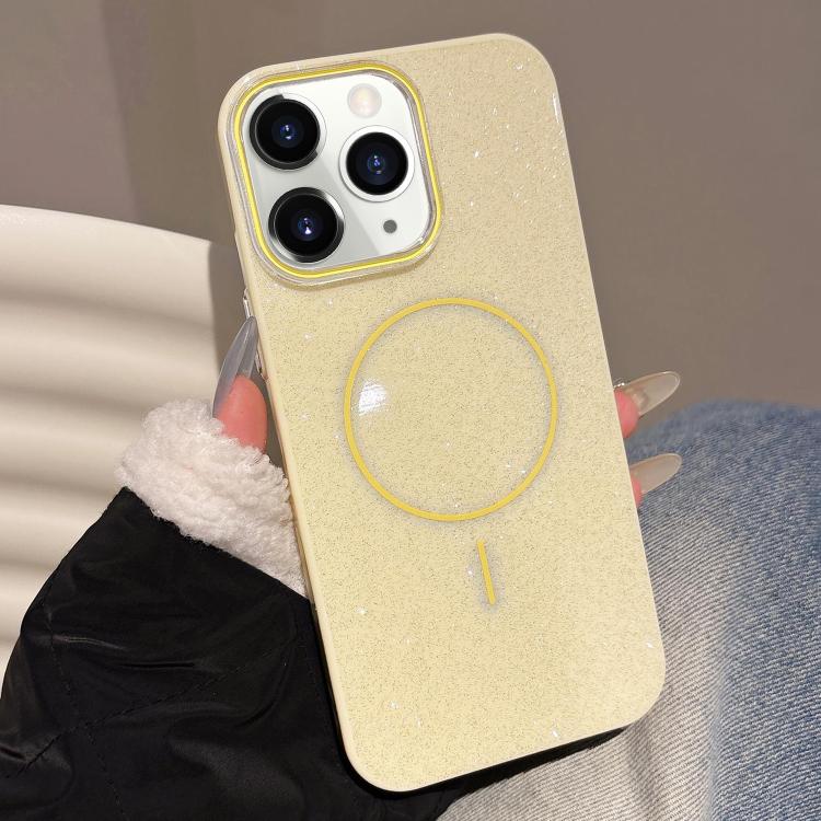 Glitter MagSafe Thin Circle TPU Phone Case, For iPhone 11 Pro Max, For iPhone 11, For iPhone 11 Pro