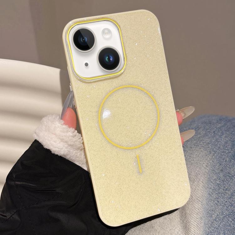 Glitter MagSafe Thin Circle TPU Phone Case, For iPhone 15 Pro Max, For iPhone 15 Pro, For iPhone 15