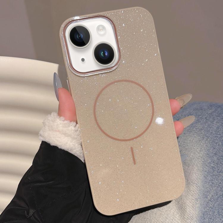 Glitter MagSafe Thin Circle TPU Phone Case, For iPhone 15 Pro Max, For iPhone 15 Pro, For iPhone 15