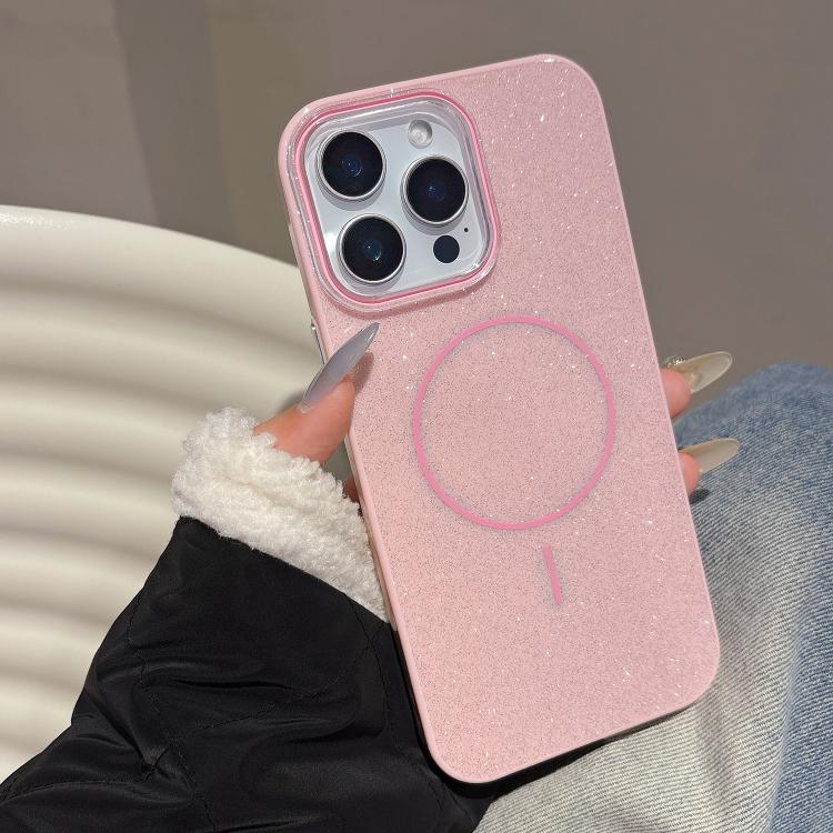 Glitter MagSafe Thin Circle TPU Phone Case, For iPhone 15 Pro Max, For iPhone 15 Pro, For iPhone 15