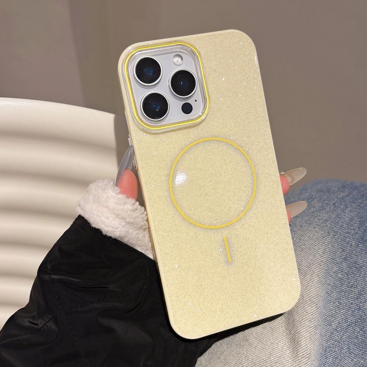 Glitter MagSafe Thin Circle TPU Phone Case, For iPhone 15 Pro Max, For iPhone 15 Pro, For iPhone 15