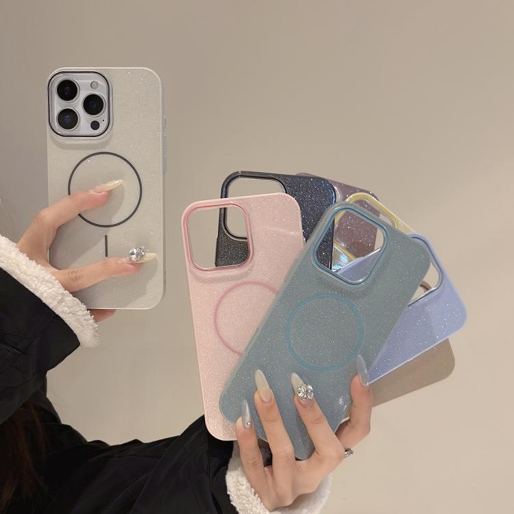 Glitter MagSafe Thin Circle TPU Phone Case, For iPhone 15 Pro Max, For iPhone 15 Pro, For iPhone 15