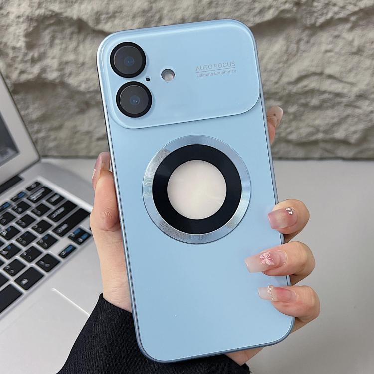 Plating Large Window MagSafe Phone Case, For iPhone 16 Pro Max, For iPhone 16 Pro, For iPhone 16 Plus, For iPhone 16