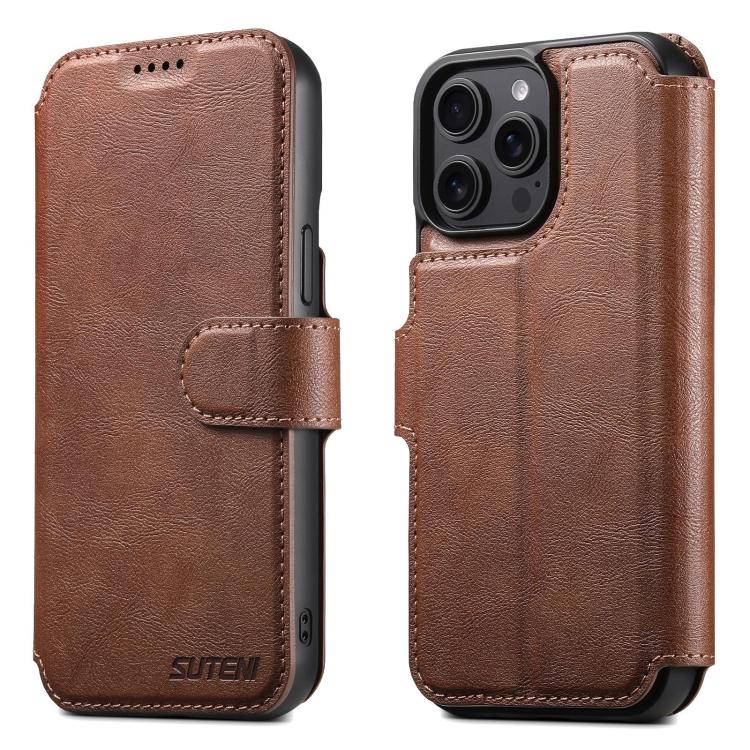 Suteni Q05 2-in-1 Multi-function Detachable Wallet MagSafe Phone Case, For iPhone 14 Pro, For iPhone 14 Pro Max, For iPhone 13 Pro Max, For iPhone 13 Pro, For iPhone 13, For iPhone 12, For iPhone 12 Pro Max, For iPhone 12 Pro