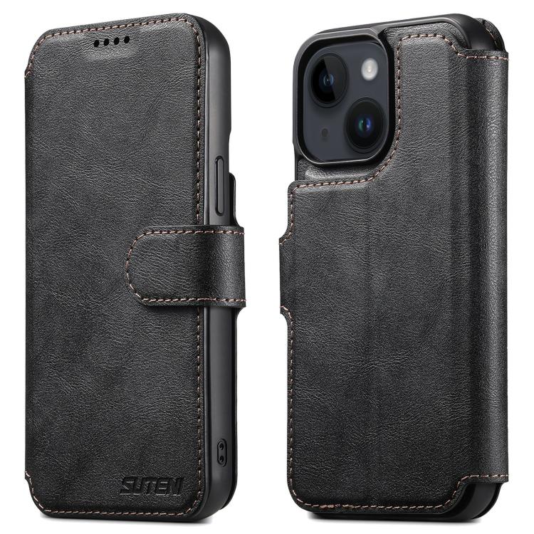 Suteni Q05 2-in-1 Multi-function Detachable Wallet MagSafe Phone Case, For iPhone 14 Pro, For iPhone 14 Pro Max, For iPhone 13 Pro Max, For iPhone 13 Pro, For iPhone 13, For iPhone 12, For iPhone 12 Pro Max, For iPhone 12 Pro