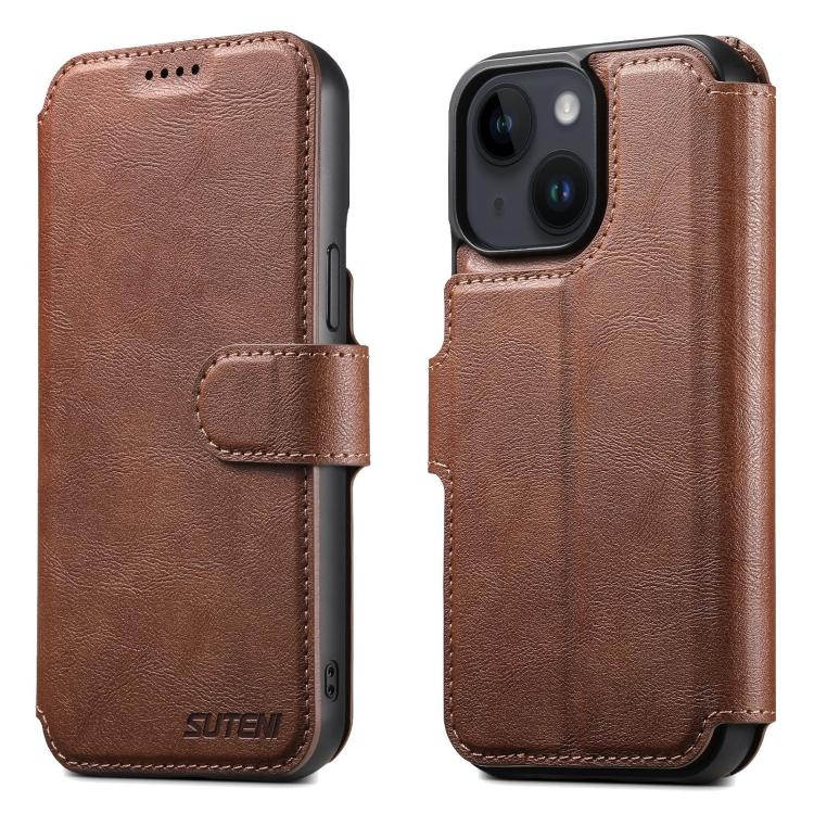 Suteni Q05 2-in-1 Multi-function Detachable Wallet MagSafe Phone Case, For iPhone 14 Pro, For iPhone 14 Pro Max, For iPhone 13 Pro Max, For iPhone 13 Pro, For iPhone 13, For iPhone 12, For iPhone 12 Pro Max, For iPhone 12 Pro