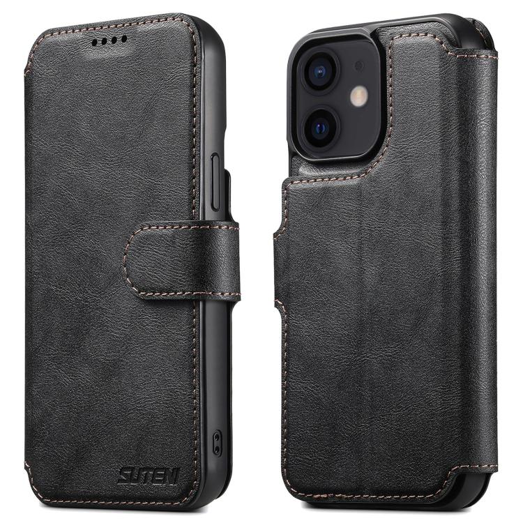 Suteni Q05 2-in-1 Multi-function Detachable Wallet MagSafe Phone Case, For iPhone 14 Pro, For iPhone 14 Pro Max, For iPhone 13 Pro Max, For iPhone 13 Pro, For iPhone 13, For iPhone 12, For iPhone 12 Pro Max, For iPhone 12 Pro