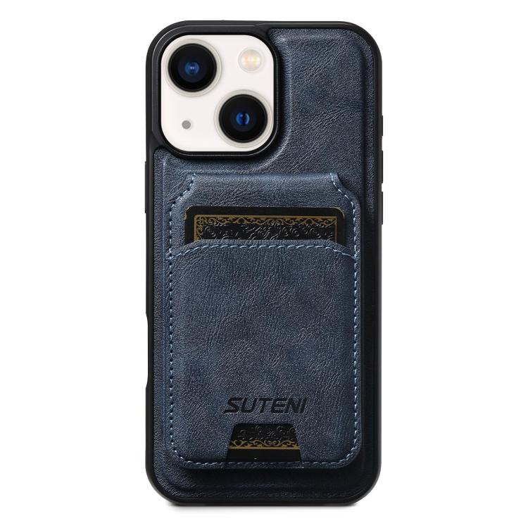 Suteni M5 Magnetic Card Bag MagSafe Leather Phone Case, For iPhone 14 Pro, For iPhone 14 Pro Max, For iPhone 13 Pro Max, For iPhone 13 Pro, For iPhone 13, For iPhone 12, For iPhone 12 Pro Max, For iPhone 12 Pro