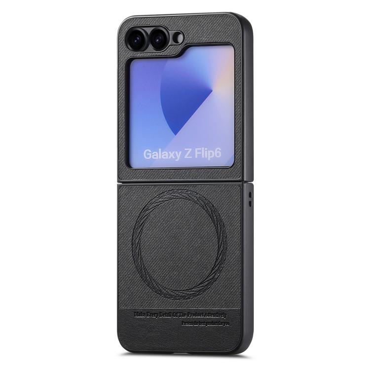 Twill Fabric Leather Skin Magnetic Back Phone Case