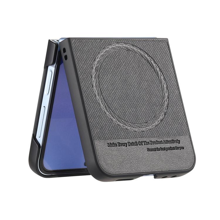 Twill Fabric Leather Skin Magnetic Back Phone Case