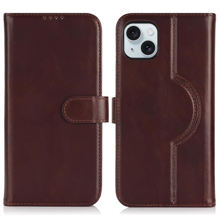 Genuine Leather Card Wallet MagSafe Phone Case, For iPhone 15 Pro Max, For iPhone 15 Pro, For iPhone 15 Plus / 14 Plus, For iPhone 15